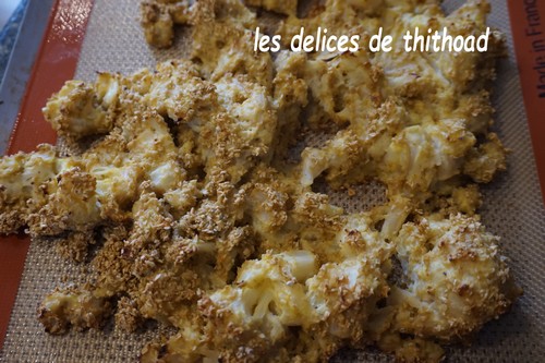 chou fleur pané au four | Les Délices de Thithoad