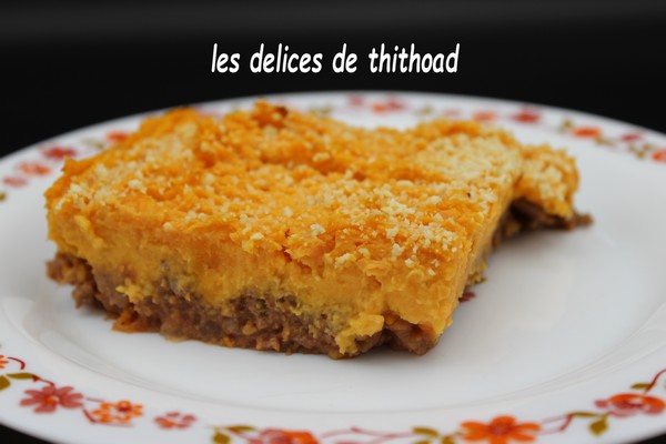 Hachis Parmentier Patate Douce Viande Hachée hachis parmentier de patates douces | Les Délices de Thithoad